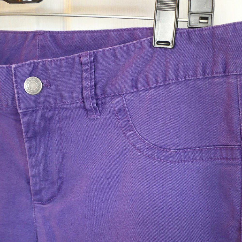 London Jean Purple Skinny Jeans Size 10 Victoria's Secret - Picture 3 of 5
